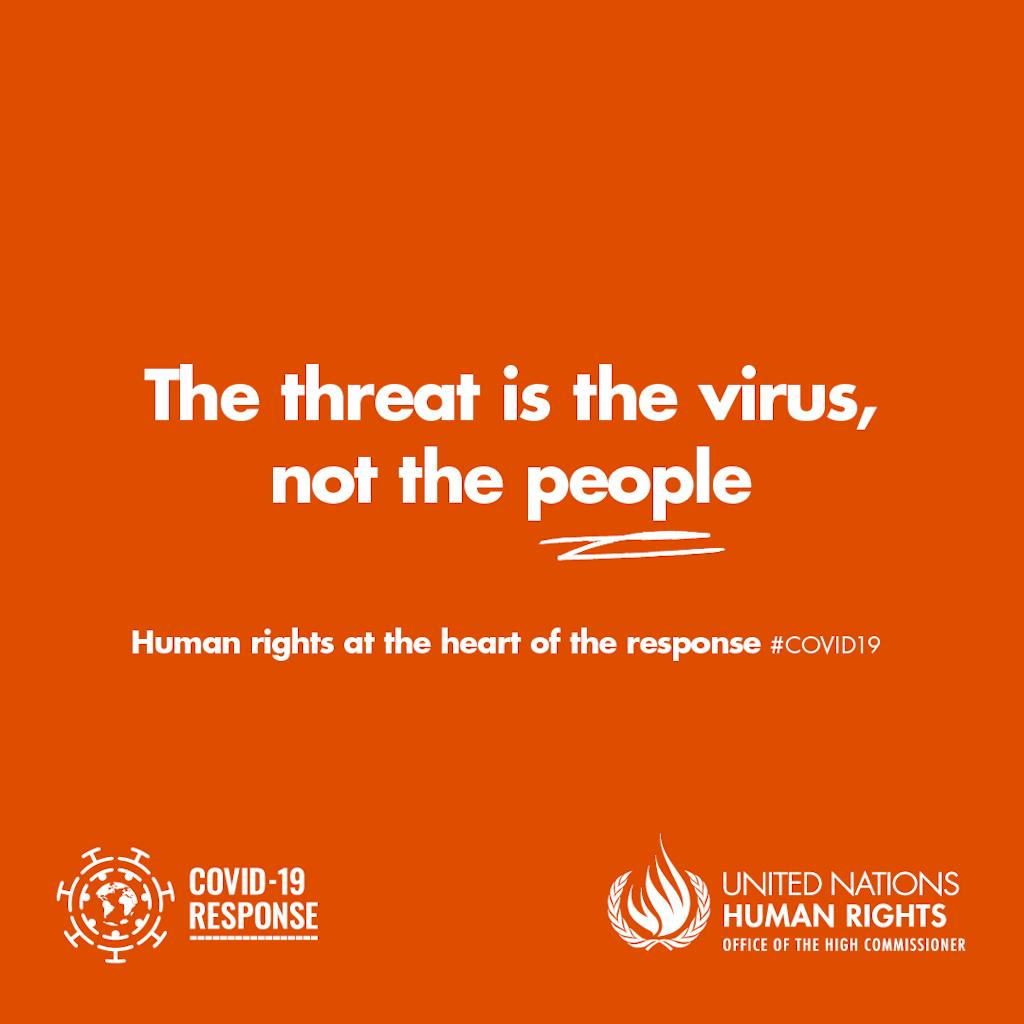 Quote graphic on Human rights
