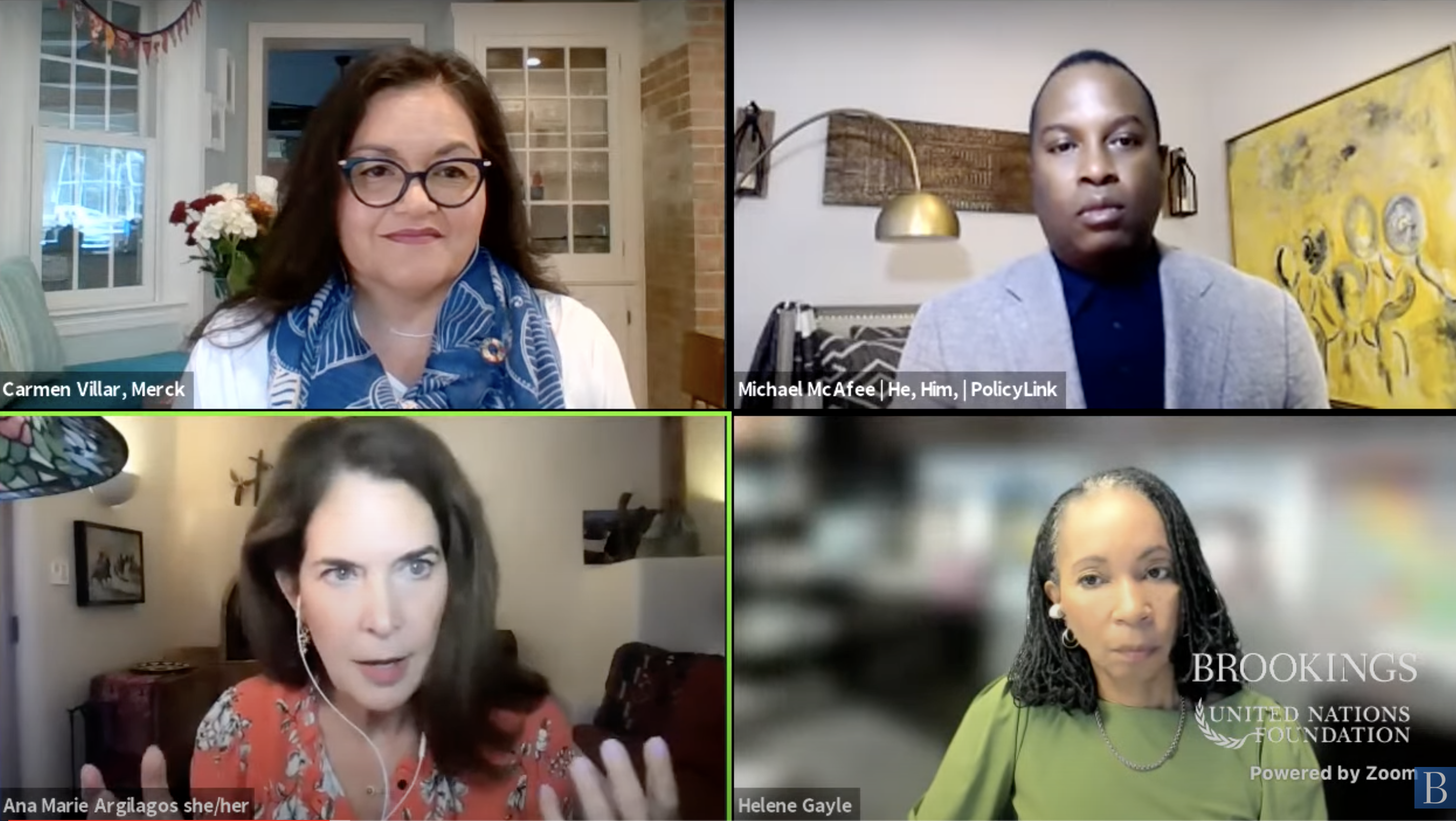 U.S. leadership on the SDGs event photo.