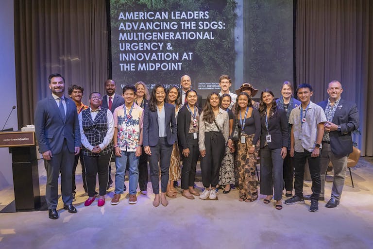 Speakers at the American Leadership on the SDGs event
